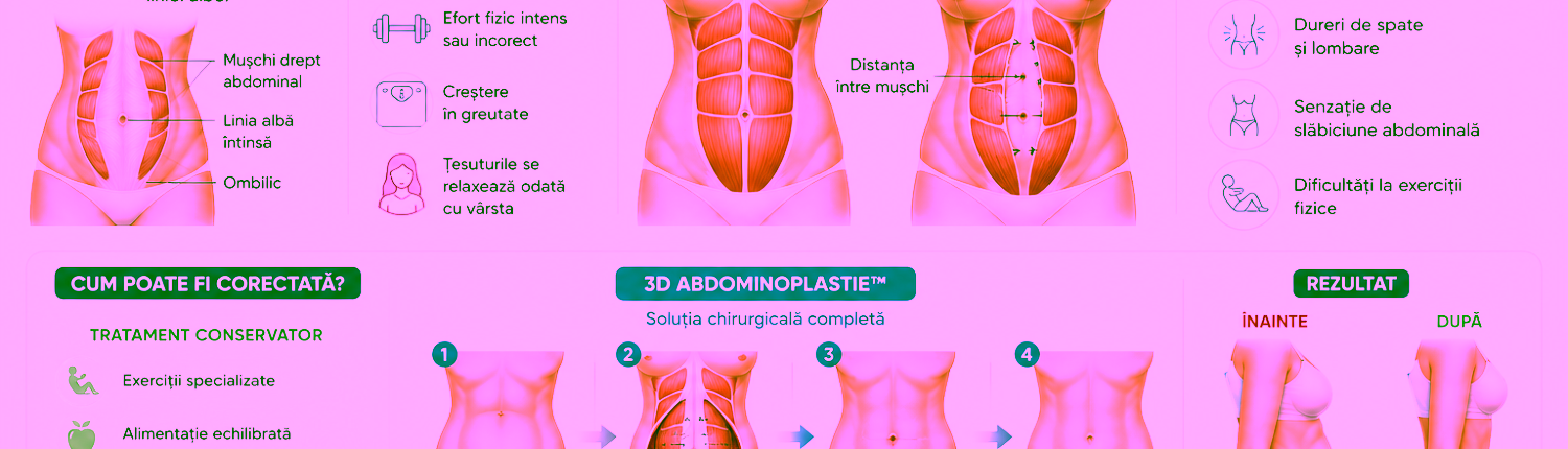 Diastază abdominală în Chișinău | Tratament modern și 3D Abdominoplastie™| dr Olesea Catărău &Maxim Melenciuc